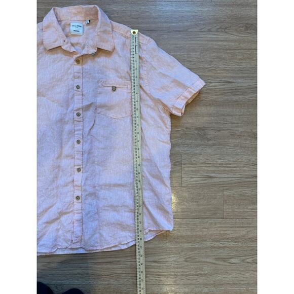 Baird McNutt Linen Murano button down short sleeve shirt - Picture 4 of 9
